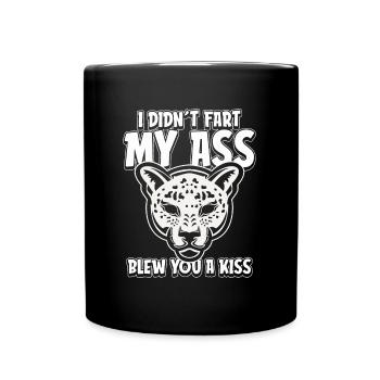 Jaguar Fun Je n’ai pas pété mes fesses t’a soufflé un baiser - Mug uni - noir - Devant