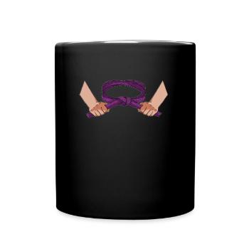 Karate - Tasse einfarbig - Schwarz - Vorne