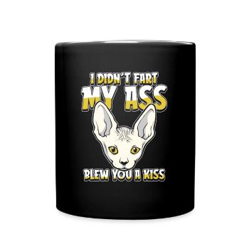 Sphynx Cat - Full Colour Mug - black - Front