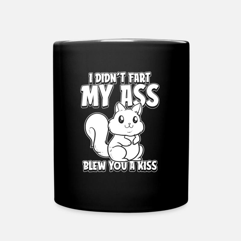 Eichhörnchen - Tasse einfarbig - Schwarz