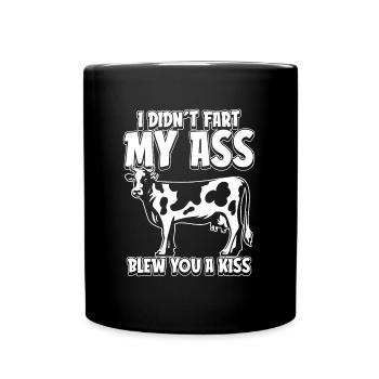 Cow Farmer Livestock - Full Colour Mug - black - Front