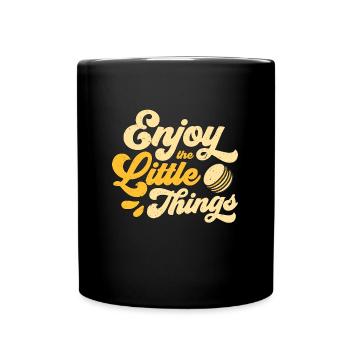 Macaron Profitez des petites choses en cuisinant astucieusement - Mug uni - noir - Devant