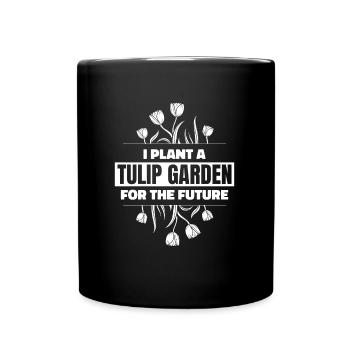 Tulpen Tulpen - Tasse einfarbig - Schwarz - Vorne