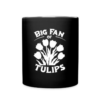 Tulpen Tulpen - Tasse einfarbig - Schwarz - Vorne