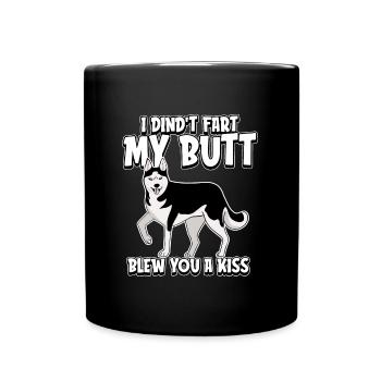 Siberian Husky - Full Colour Mug - black - Front