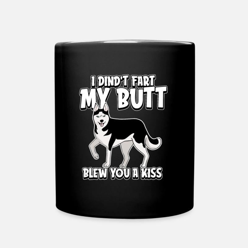 Siberian Husky - Tasse einfarbig - Schwarz