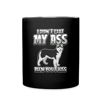 Siberian Husky - Full Colour Mug - black - Front