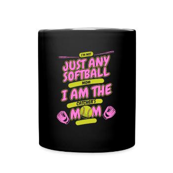 Softball Mom - Full Colour Mug - black - Front