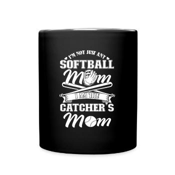 Softball Mom - Full Colour Mug - black - Front