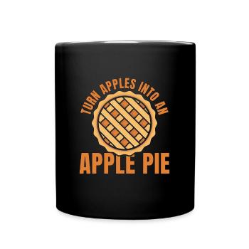 Apple Pie Turn Apples Into Pastries Apple Picker - Full Colour Mug - black - Front