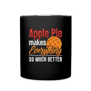 Apple Pie Makes Everything So Pastries Apple Tree - Full Colour Mug - black - Front