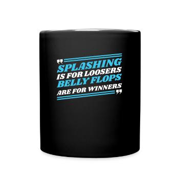 Diving Diver spraying - Full Colour Mug - black - Front