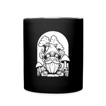Mushroom pickers Mushrooms Mushroom dwarf - Full Colour Mug - black - Front
