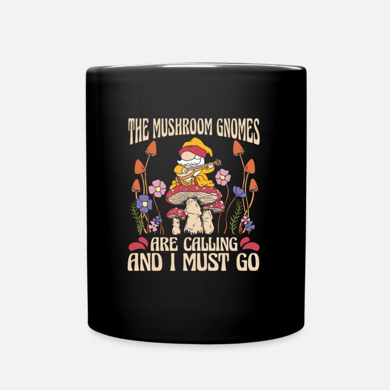 Champignons cueilleurs de champignons Mignon Nain de champignons - Mug uni - noir