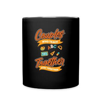 Teacher Pedagogue Couple - Full Colour Mug - black - Front
