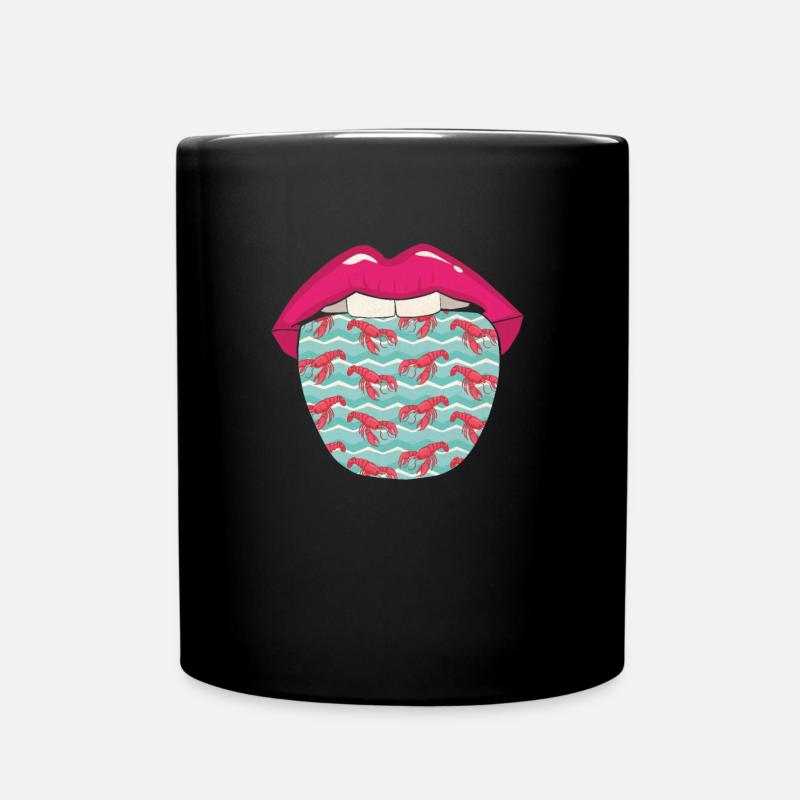 Hummer Lobster Zunge - Tasse einfarbig - Schwarz