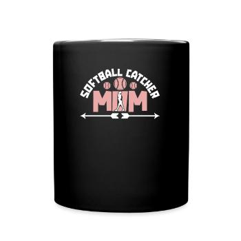 Softball Mère Softball Catcher Maman - Mug uni - noir - Devant