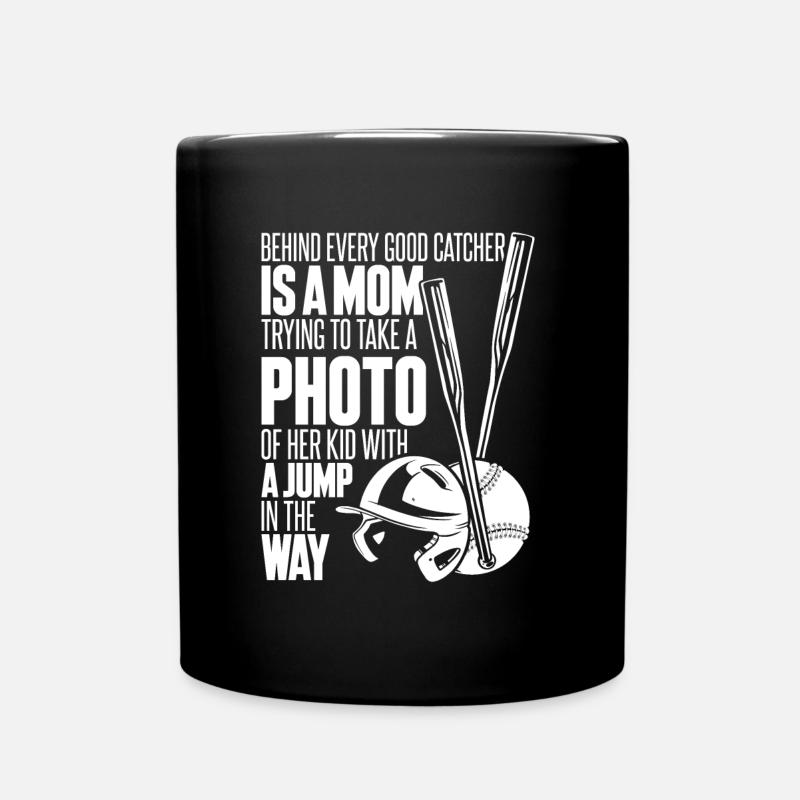 Softball Mom - Full Colour Mug - black