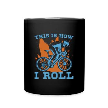 Vélo C’est comme ça que je roule Vélo de montagne Cycliste - Mug uni - noir - Devant