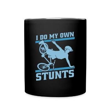 Vélo Je fais mes propres cascades Vélo Cycliste cycliste - Mug uni - noir - Devant