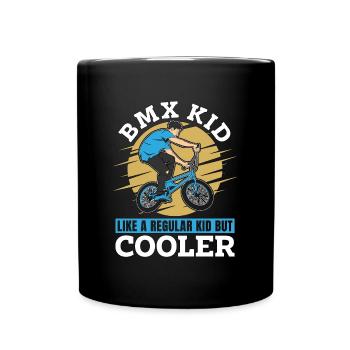 BMX Racing BMX Kid Like A Regular Kid Bicyclette - Tasse einfarbig - Schwarz - Vorne