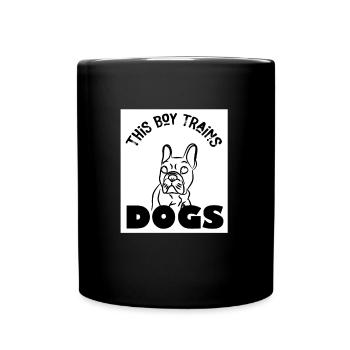 Hundetraining Lustiges Sprichwort Dog Obedience - Tasse einfarbig - Schwarz - Vorne
