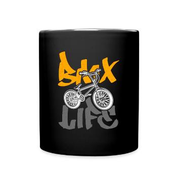 BMX Racing BMX Life Bicyclette Cyclist Bike Racing - Full Colour Mug - black - Front
