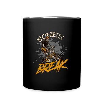 BMX Racing Bones Break Bicycle Racing BMX Rider - Tasse einfarbig - Schwarz - Vorne