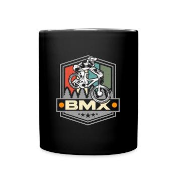 BMX Racing BMX Loves Bike Racing Bicycle Cyclist - Tasse einfarbig - Schwarz - Vorne