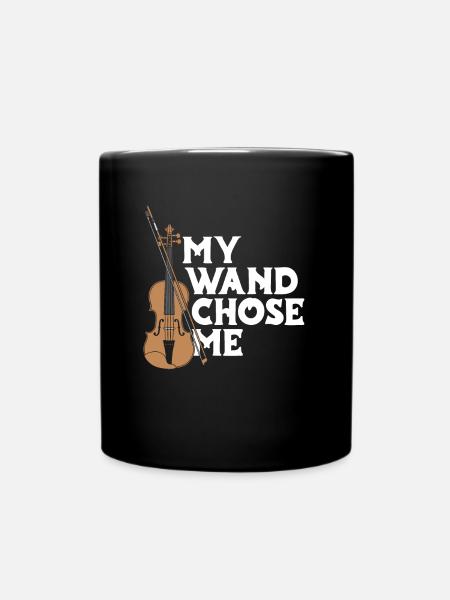 Violine Geige My Wand Chose Me - Tasse einfarbig - Schwarz