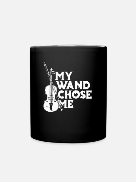 Violine Geige My Wand Chose Me - Tasse einfarbig - Schwarz