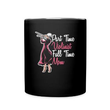 Violon Violon Femelle - Mug uni - noir - Devant