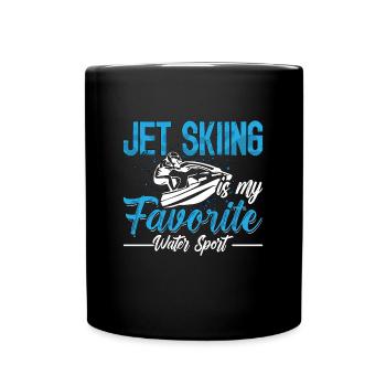 Jet Ski Mon Bateau à moteur préféré Skieur - Mug uni - noir - Devant