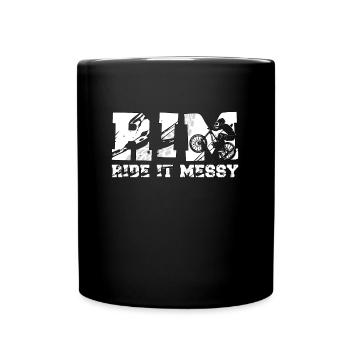 VTT RIM Ride It Mess Sports de montagne - Mug uni - noir - Devant