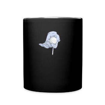 Golf Golfer Golfen - Tasse einfarbig - Schwarz - Vorne