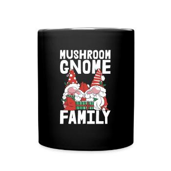 Cueilleurs de champignons Famille des champignons Nain de champignons - Mug uni - noir - Devant