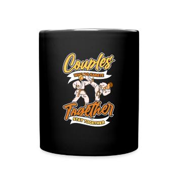 Karate pair - Full Colour Mug - black - Front