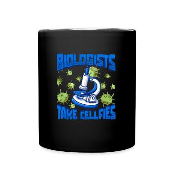 Biology Biologist Microscope - Full Colour Mug - black - Front