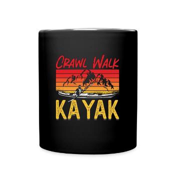 Kayak Crawl Walk Kayak Sports nautiques Kayak Lover - Mug uni - noir - Devant