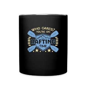 Rafting qui se soucie de vous sur les sports nautiques - Mug uni - noir - Devant