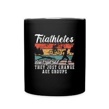 Les triathlètes de triathlon n’ont pas de vieux chevaux d’entraînement - Mug uni - noir - Devant