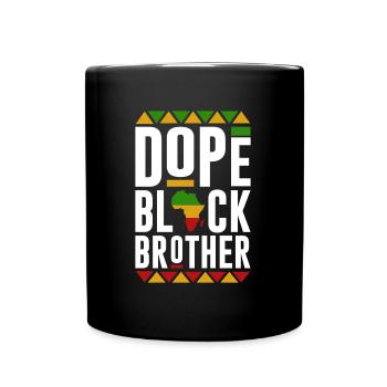 Black Brother, Black History Month - Full Colour Mug - black - Front