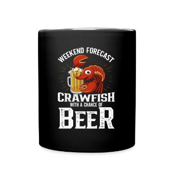 Crawfish Cajun & Crawfish Lobster Cooking - Full Colour Mug - black - Front