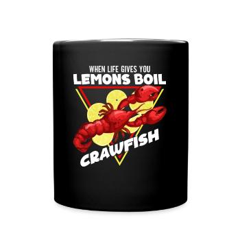 Crawfish Cajun & Crawfish Lobster Cooking - Full Colour Mug - black - Front