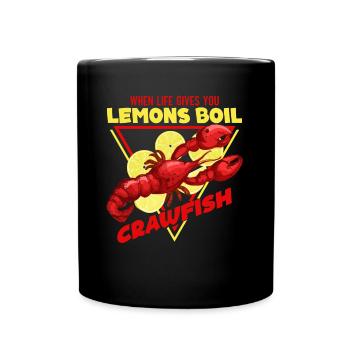Crawfish Cajun & Crawfish Lobster Cooking - Full Colour Mug - black - Front
