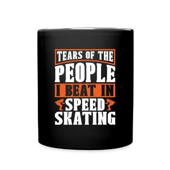 Patinage de vitesse Larmes Des gens J’ai battu Les patineurs - Mug uni - noir - Devant