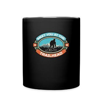 Cross Country Skiing Meet You At The Trailhead Ski - Tasse einfarbig - Schwarz - Vorne