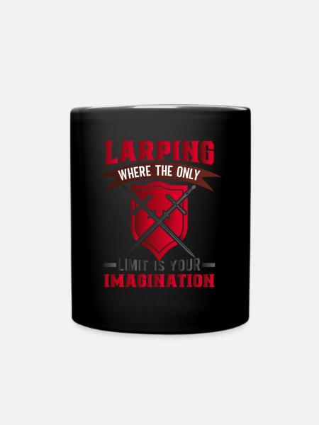 Larp Larper Larping Live Action Rollenspiel - Tasse einfarbig - Schwarz