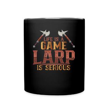 Live Action Role-playing game Larp Larper Fantasy - Full Colour Mug - black - Front