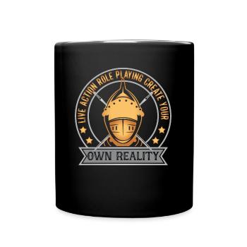 Live Action Role-playing game Larp Larper Fantasy - Full Colour Mug - black - Front